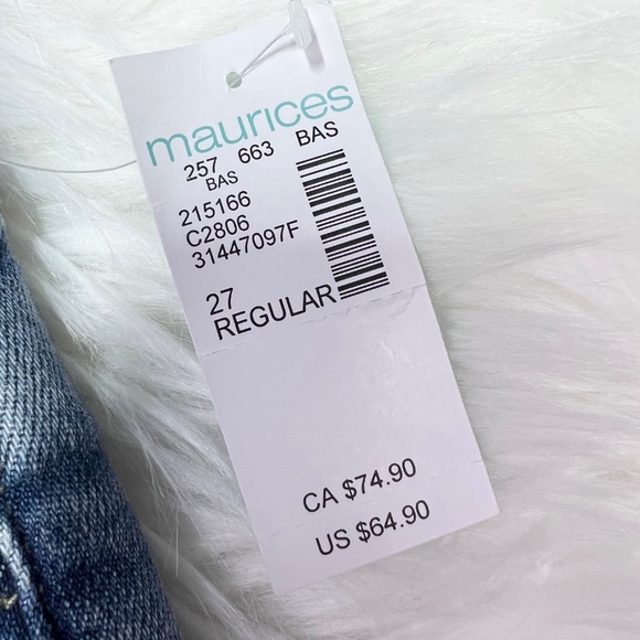 👖NWT🤩|•KANCAN•| Distressed Skinny Leg High Rise Waist Jean Size 27 Regular👖 - Picture 9 of 9